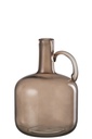 Vase 1 Handle Glass Grey