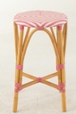 Stool Rattan Pink Large