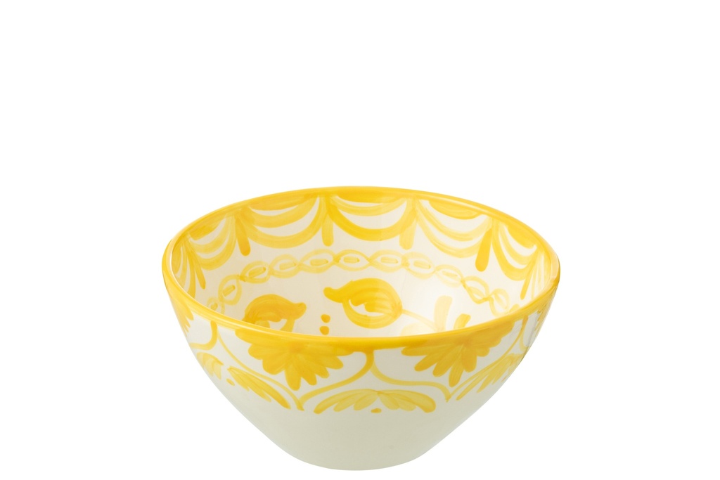 Bol Granada High Ceramic Blanc/Jaune