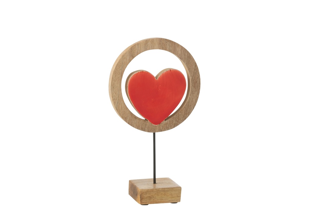 Heart Circle On Stand Mango