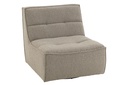 Armchair Swivel Square Foam Taupe