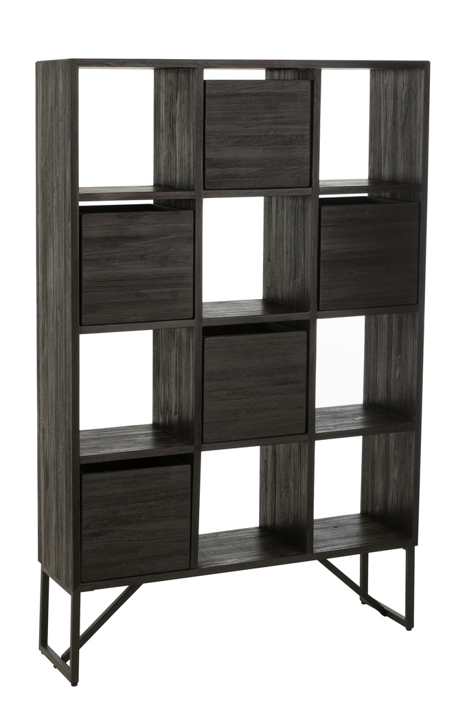 Armoire à tiroirs en teck recyclé