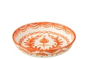 Bowl Granada Low Ceramic White/Orange