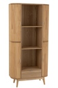 Shelf Rounded MDF/Pine Wood Natural