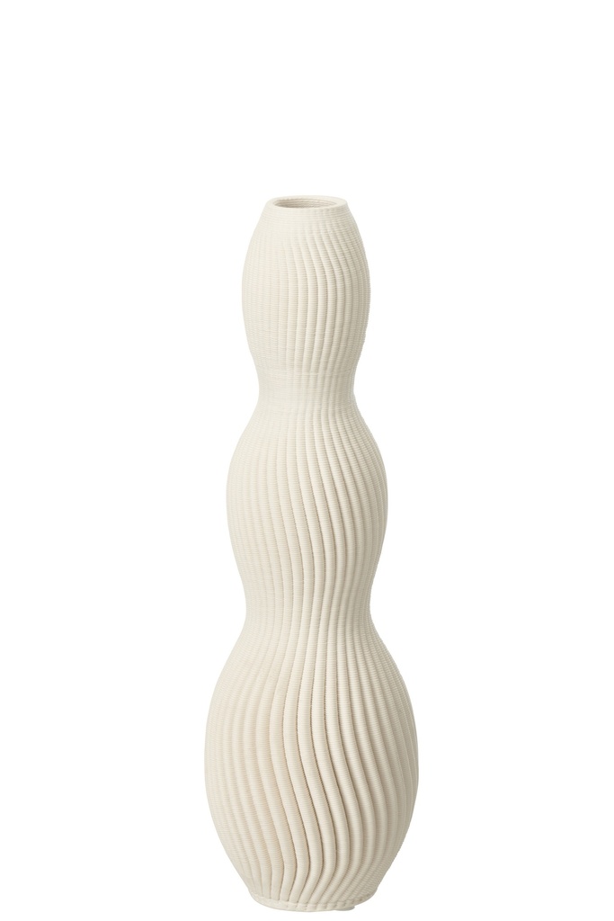 Vase Kudos Céramique Beige Petit