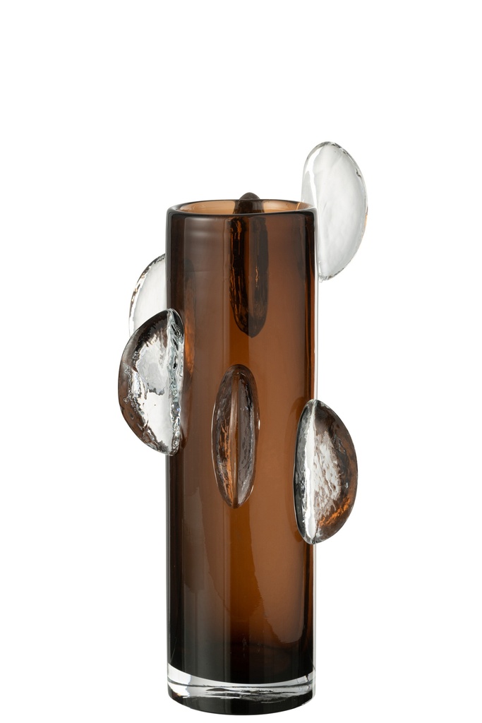 Vase Steggy en verre marron petit