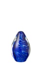Paperweight Polypus Oval Glass Transparent/Blue