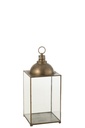 Lantern Hagrid Glass/Iron Bronze M