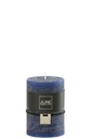 Bougie cylindrique bleu foncé moyenne