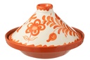Tagine Granada Ceramic White/Orange