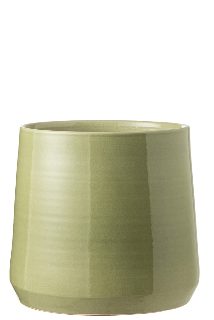 Flowerpot Round Ceramic Green Xlarge