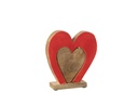 Coeur Double Sur Pied Mangue