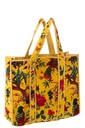 Tote Bag Birds/Flowers Cotton Velvet