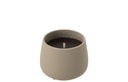 Outdoor Candle Cyra Cement Grey