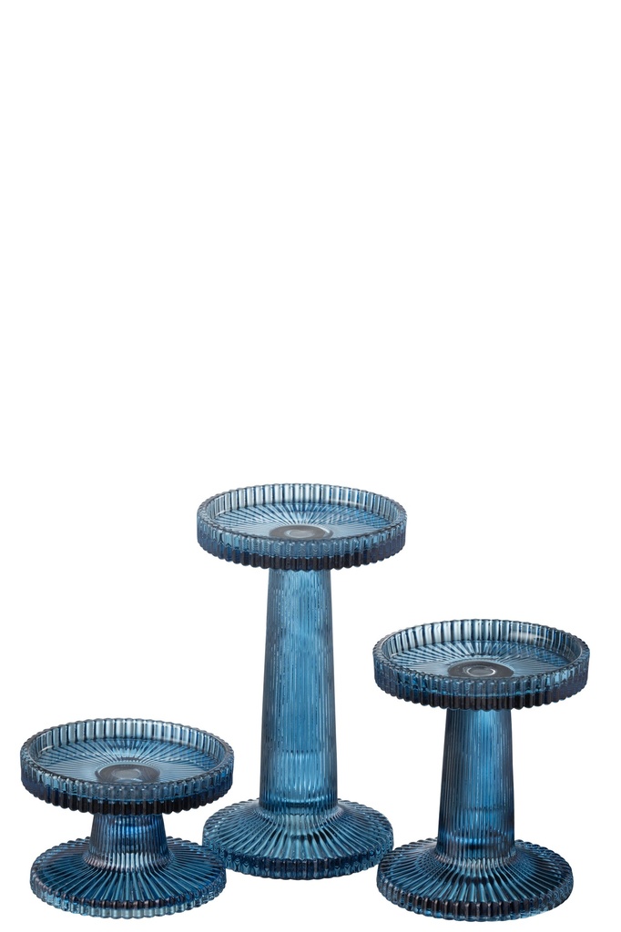 Lot de 3 bougeoirs Nelly