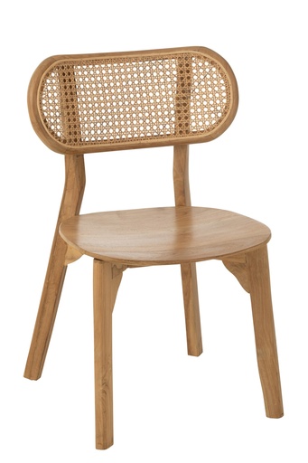 [40810] Chair Peanut Teak Wood Natural