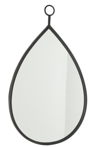 [50884] Hanging Mirror Drop Mirror/MDF Black