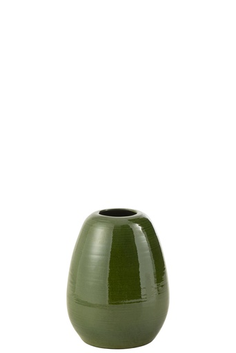 [48355] Vase Lola Porcelain Green Small