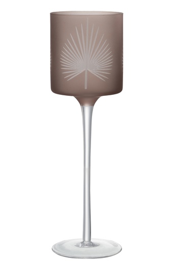 [21822] Tealight Holder On Foot Palm