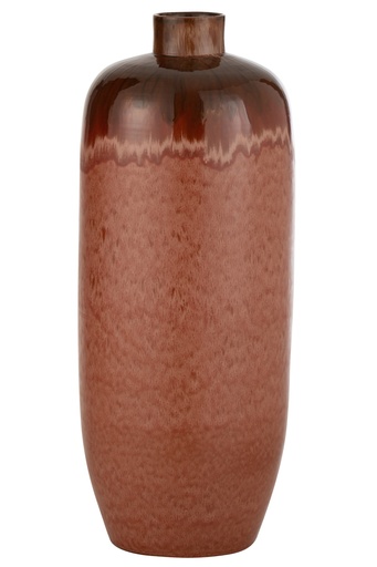 [23097] Vase Aline Ceramic Rustbrown Large