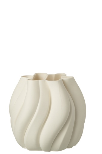 [58243] Vase en porcelaine irrégulière imprimé en 3D