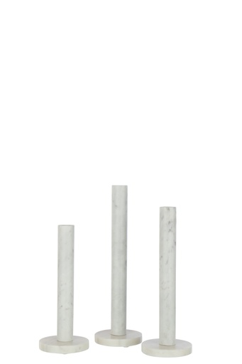 [43910] Set Of 3 Candle Holder Marble