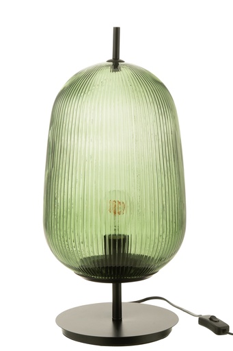 [31638] Lampe de table Oasis en verre vert