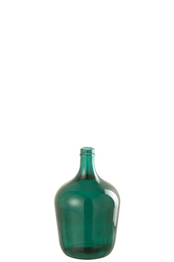 [35714] Vase Bottle Glass Green