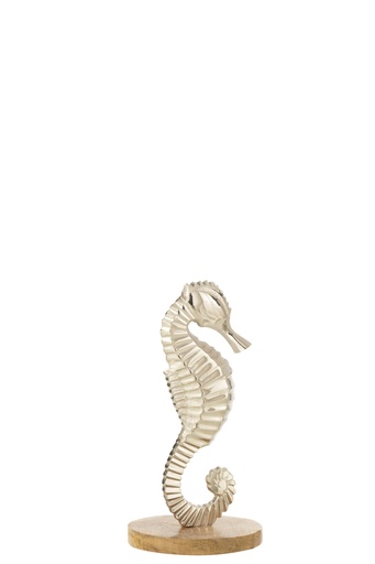 [40197] Hippocampe sur socle en aluminium