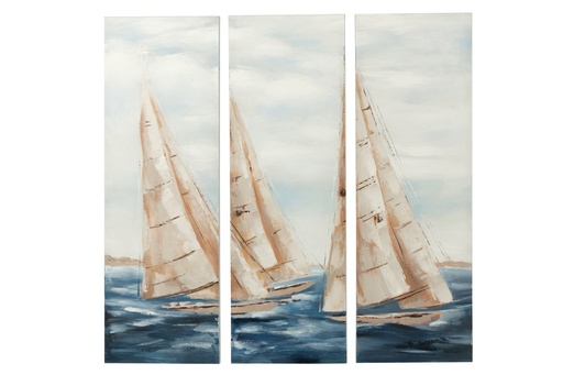 [52391] Lot de 3 peintures Vog acrylique/toile