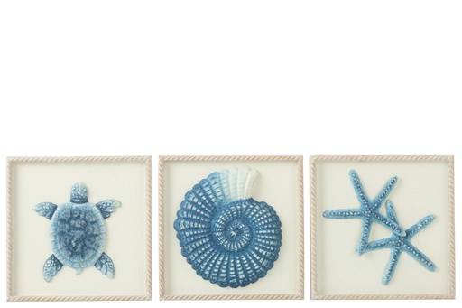 [52515] Décoration murale Sea Koki MDF/Sapin