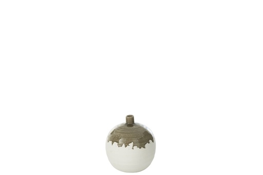 [53346] Vase Olea Bottle Round Olive