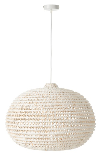 [53755] Ceiling Lamp Round Braided Metal