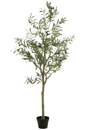 [54365] Olive Tree Pot Artificial Green