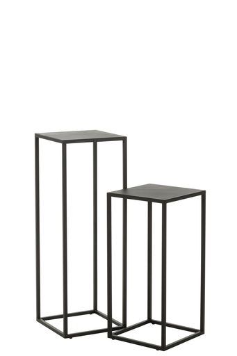 [86171] Ensemble de 2 tables d'appoint carrées