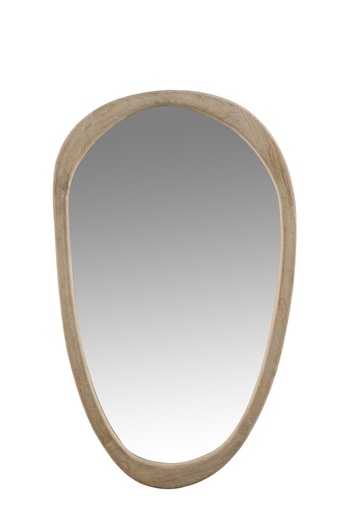 [91005] Miroir irrégulier en bois de manguier, grand format
